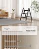 Folding Telescopic A-Frame Multi-Use Ladder - 3/4 Step Indoor Thickened Climbing Ladder