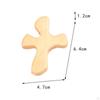 5 Pieces Wood Prayer Cross Hand Held Ornament Clinging Palm Neighbor Small Religious