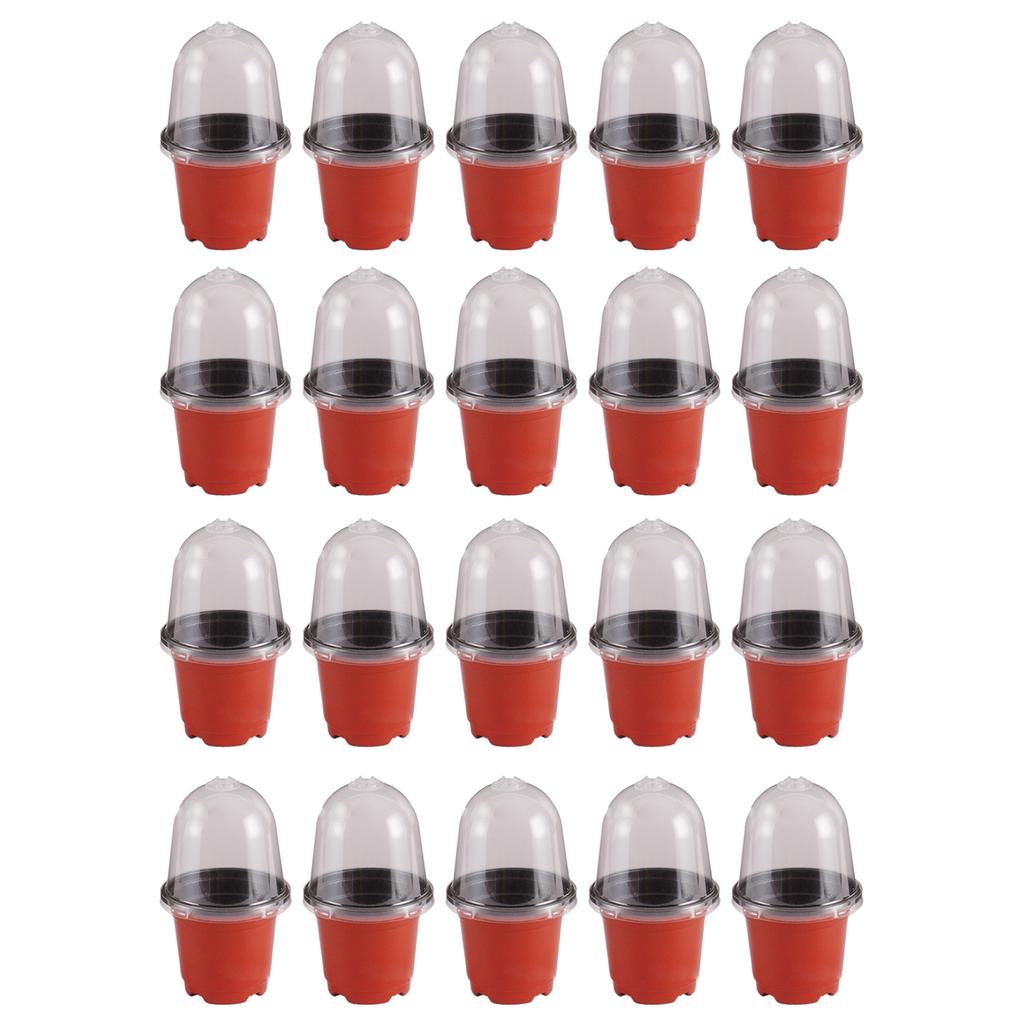 5/10/15/20 Stück Kunststoff-Baumschultöpfe Saataussaattopf Blumentopf Container für Sukkulenten Setzlinge