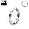 1/10pcs G23 Titanium Hoop Earring For Women Piercing Nose Ring ASTM F136 Body Jewelry Accessories New