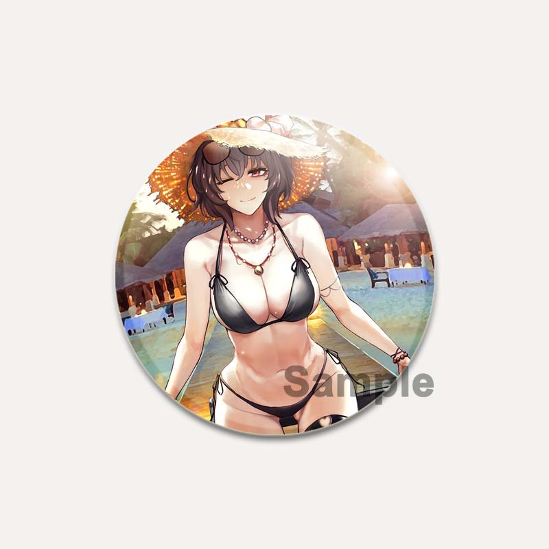 

32/44/58 мм поп-аниме игра встречная сторона броши на рюкзак мультяшная фигурка лацкан значок сплав круглый мультяшный значок подарки ювелирные изделия аксессуар 32mm