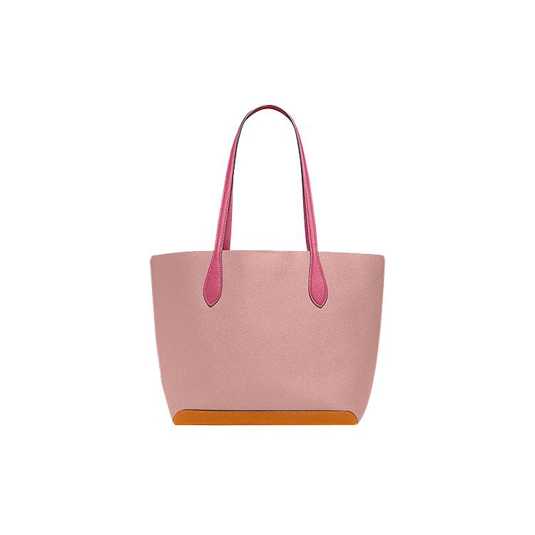 New COACH Kia Cow Leather Tote Bag Shopping Bag Handbag Shoulder Bags Women's Pink CA097-B4OSC