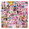 100 Pieces of PVC Stickers for Women's Strength Safety Helmets, for Luggage Box and Skateboard Decoration