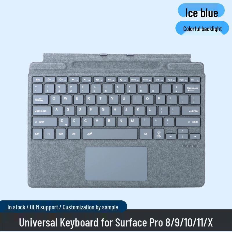 Magnetic Wireless Bluetooth Keyboard Case for Microsoft Surface Pro 8/9/10/11/X Tablets
