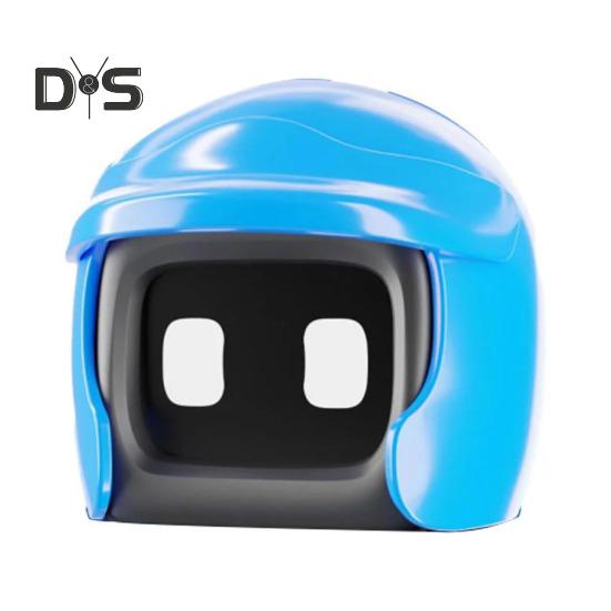 

Шлем робота автомобиля милый друг вождения робот фигурка игрушечная приборная панель автомобиля мини украшение подарок для любителей роботов синий