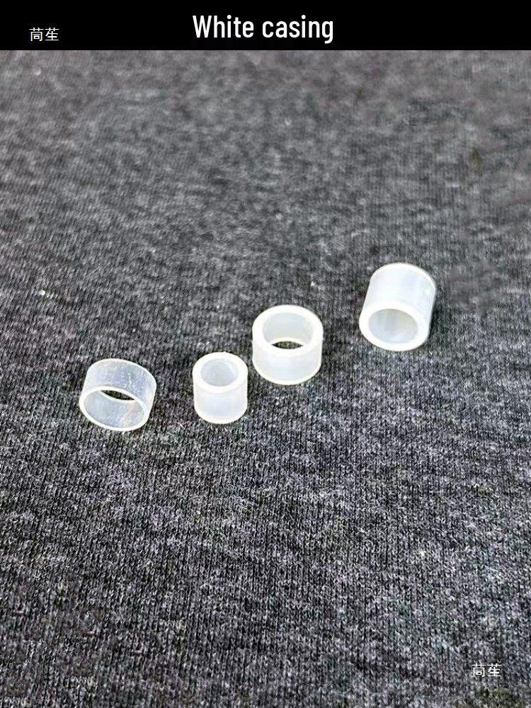 White Circular Plastic Gasket & Sleeve for Glass Fittings: Insulation & Pull Handle Accessory