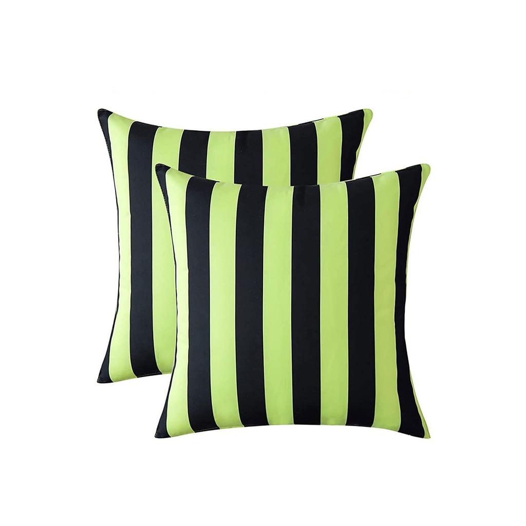 Home Geometric Stripes Graphic Simple Outdoor Waterproof Linen Pillowcase Sofa Chair Cushion