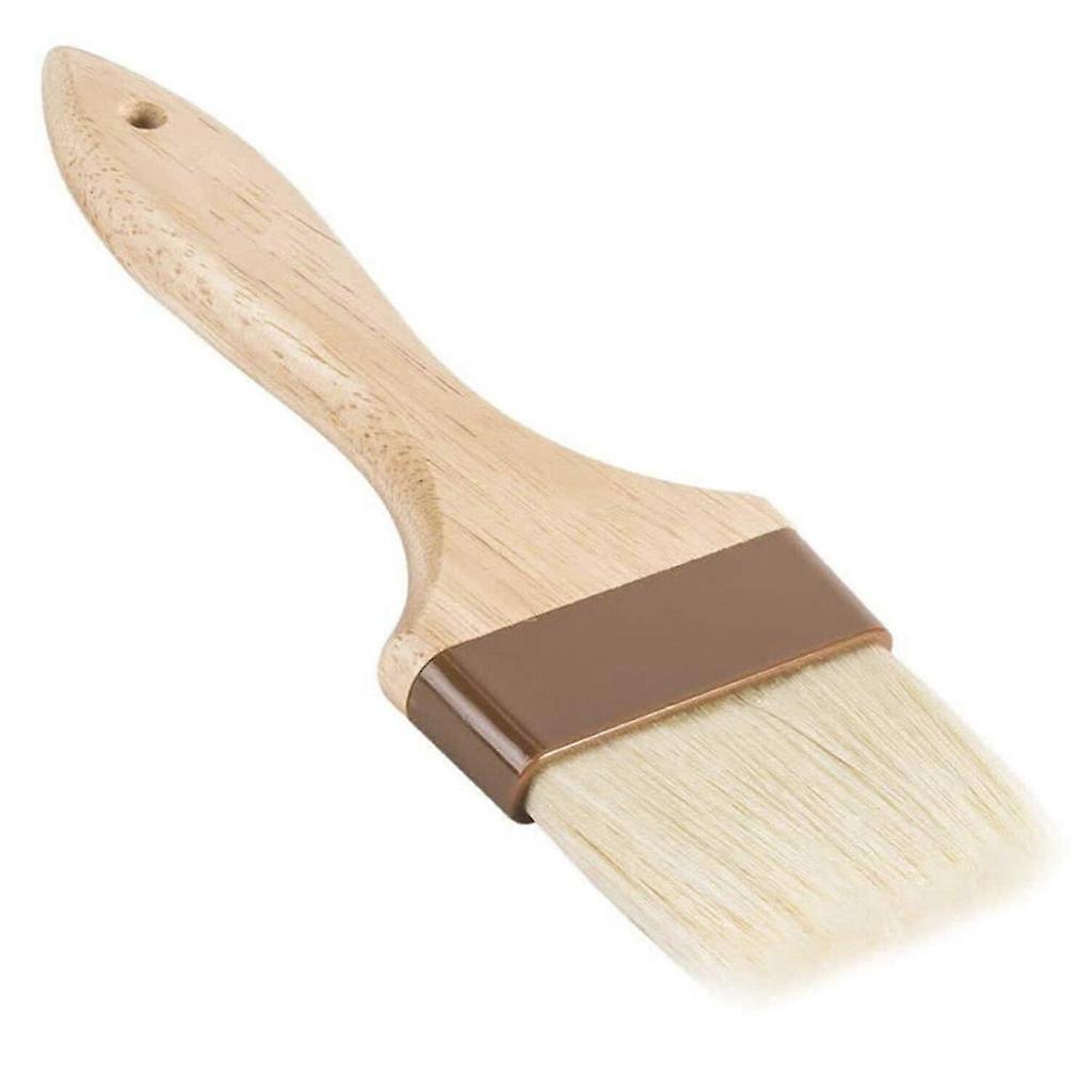 3-inch Wide Pastry Brush With Boar Bristles And Hardwood Handle, Basting Brush