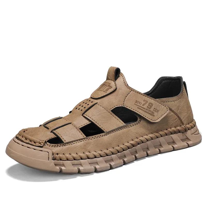 

Fashion Mens Shoes Cool Summer Men Sandals Breathable Outdoor Walking Shoes Antiskid Beach Slippers Quick Dry Wading Aqua Shoes Male 38 песочный