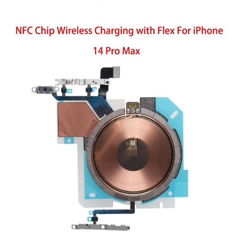 Chip cewki ładowania bezprzewodowego NFC z taśmą głośności Do iPhone 11 Pro Max 12 13 14 X XS XR Panel ładowarki Naklejka