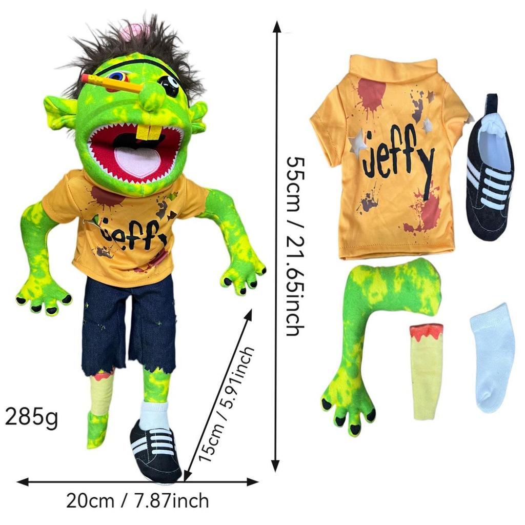 Jeff the Cross-Border Hand Puppet: Interactive Plush Toy for Kids' Early Education