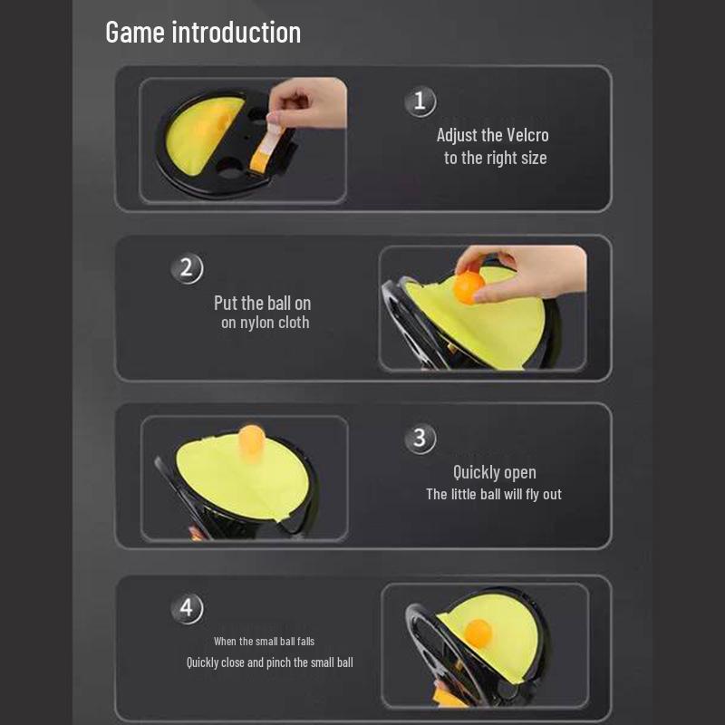 Hand-held Sensory Parent-Child Interaction Ball: Double-Person Throw & Catch Table Tennis Toy