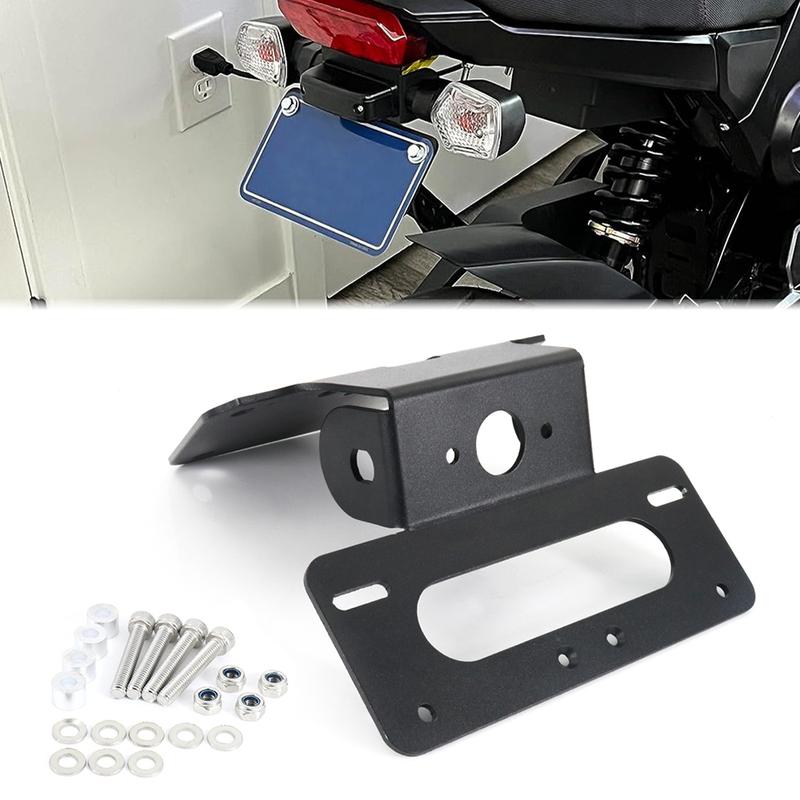 Fit For Honda Grom MSX125 2013 2014 2015 Motorcycle Rear Tail Tidy License Plate Fender Eliminator Kit Aluminum Black