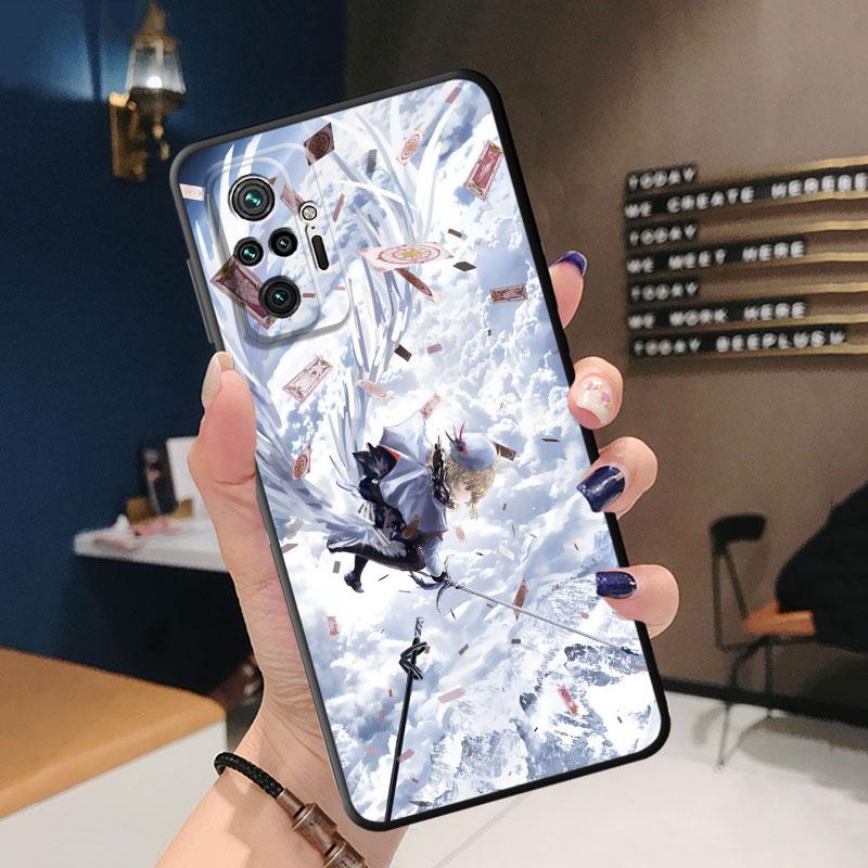 

Роскошный черный мягкий чехол для телефона Xiaomi Redmi Note 9 11 Pro 8T 10S 11T 11S 7 9S 10 Lite 8 11E, чехол Japan Sailors-Cute Moons Redmi Note 11SE