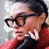 Concave sunglasses new fashion retro round simple sunglasses personalized small frame sunglasses tide