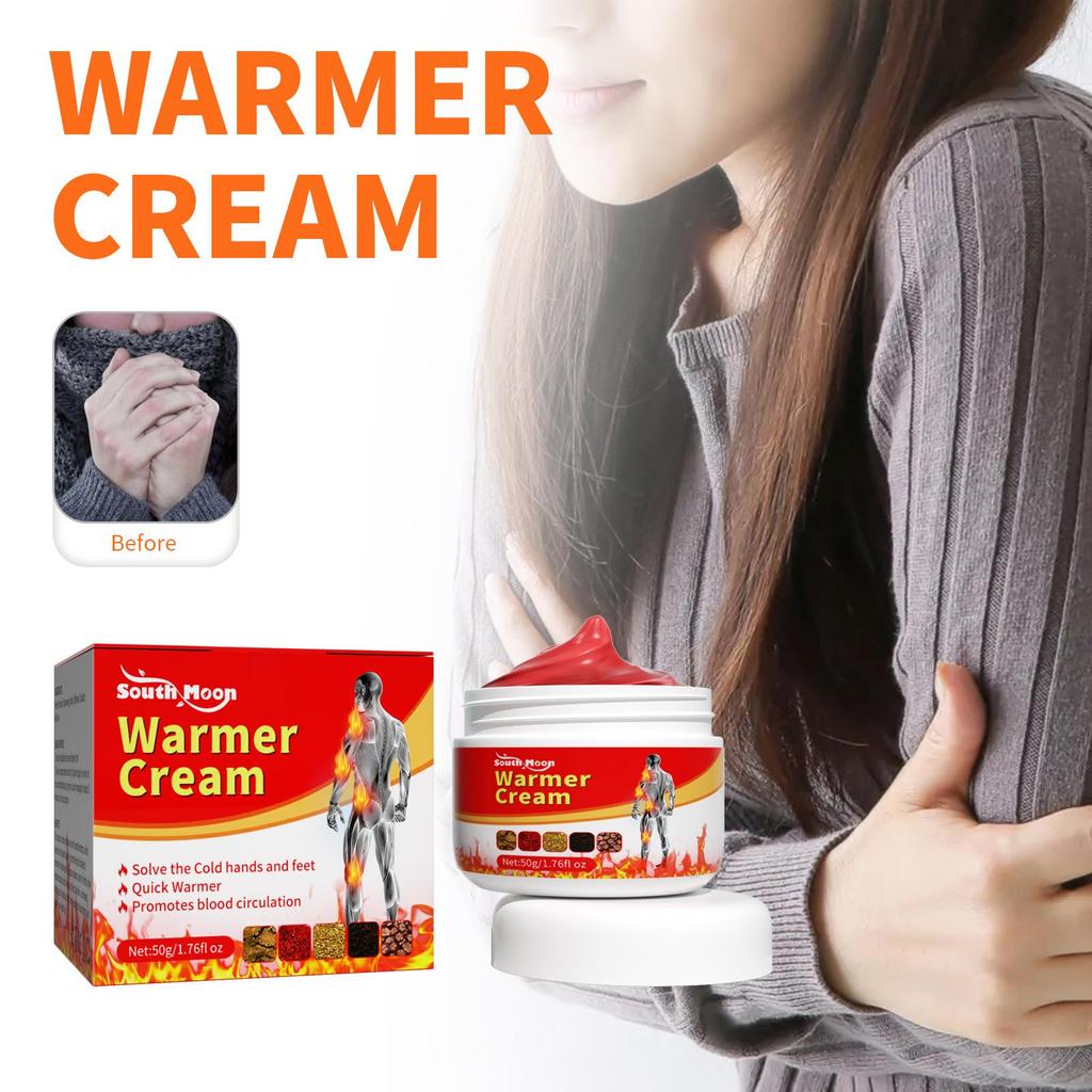 Cremă Încălzitoare 50g pentru Amorțeală Mâini și Picioare Ameliorează Durerea Musculară la Umeri și Gât Amorțeală Rece la Mâini și Picioare Cremă de Îngrijire