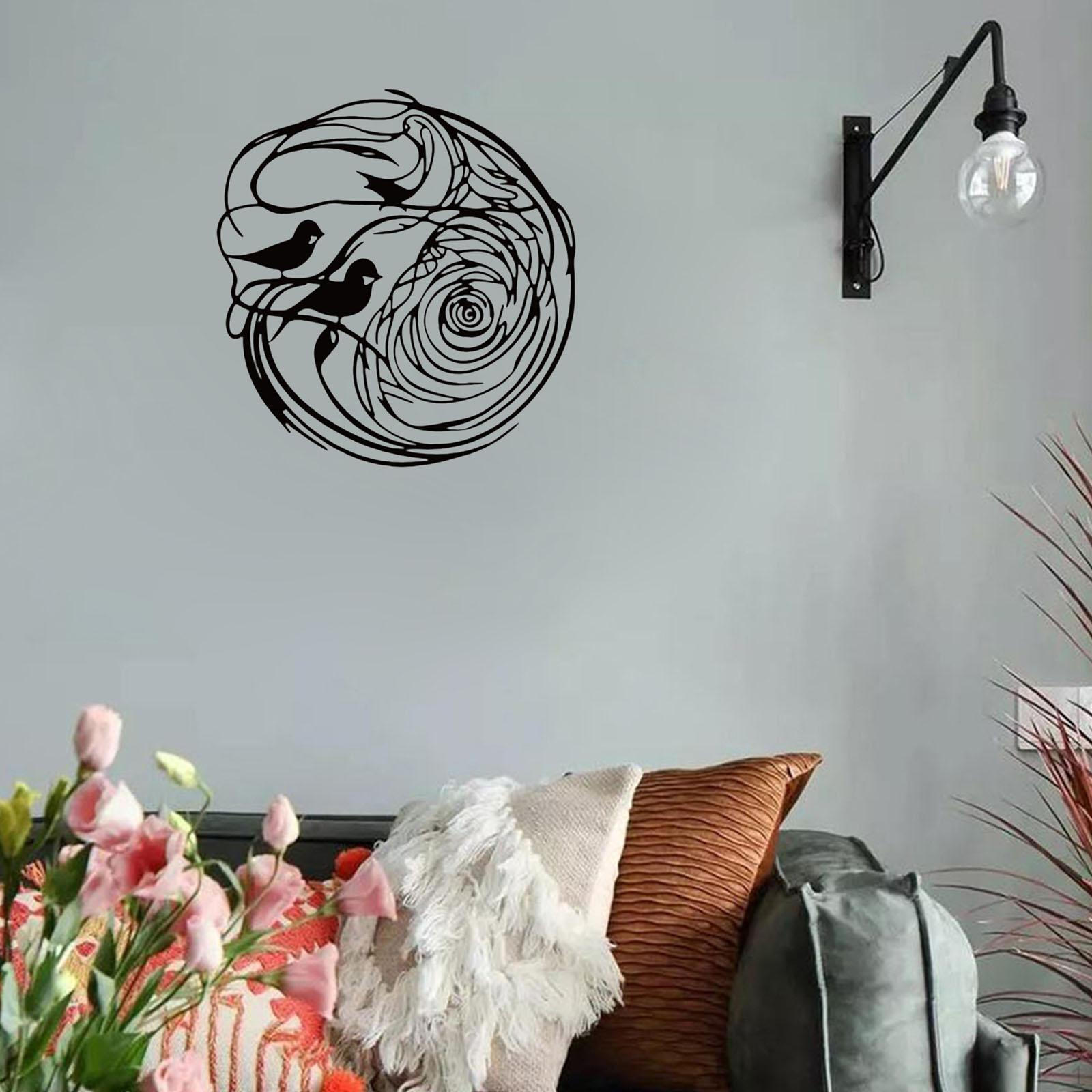

Metal Bird Wall Decoration Decor Artwork Black Sculpture Silhouette for