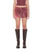 TOOMUCHTAX Cowgirl Printed Skirt Pants Red