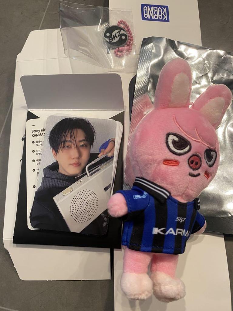 [USED] KARMA skzoo ver. Tuecki Plush Toy Changbin with Trading Card