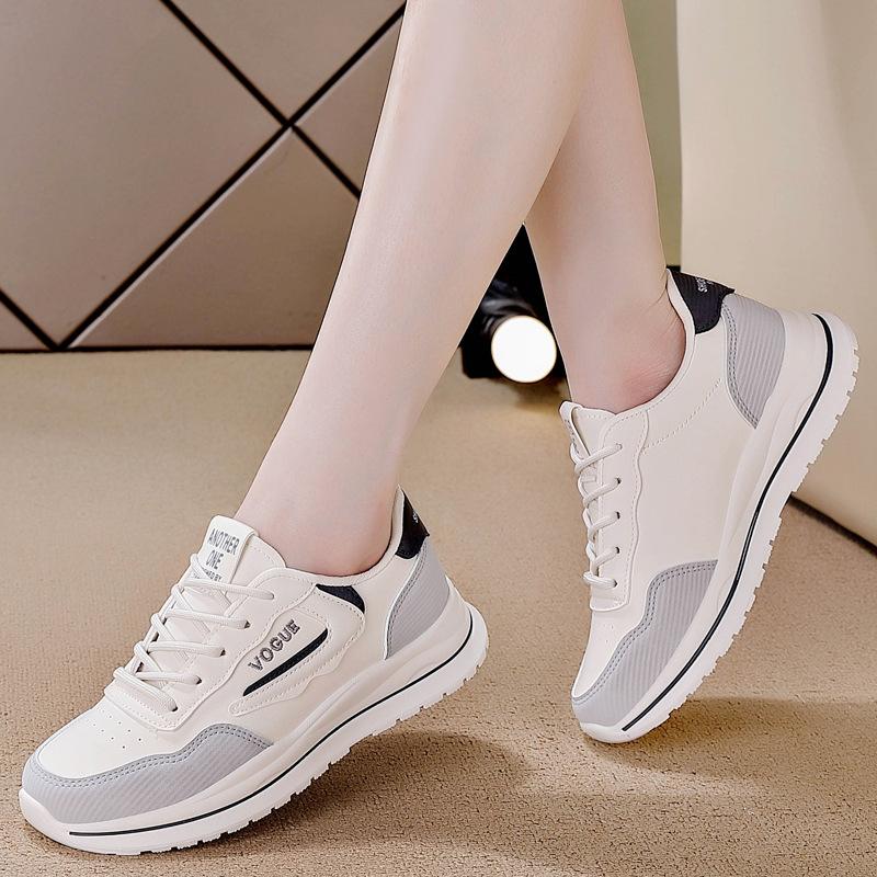 Platform sneakers spring and autumn ins low-top shoes breathable casual single shoes comfortable