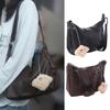 Large Capacity Leather Crossbody Bag New Design Women Tote Handbag Vintage Shoulder Bag  Lady