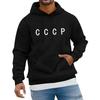 CCCP Trykk Hettegensere Unisex Topp Jogging Genser Høst Langermet Hette Casual Allsidig Hettegenser Street Fashion Y2K Klær
