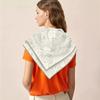 90Cm Twill Silk Scarf Shawl Luxury  Printed Square Scarves Women Hijabs Bandana Silk Foulards Neckerchief