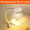 1 Stück faltbare Mini-Clip-Buchlampe USB-wiederaufladbar LED-Nachtlicht 3 Modi Augenschutz stufenlos dimmbar flexibel Schlafzimmer Lesen