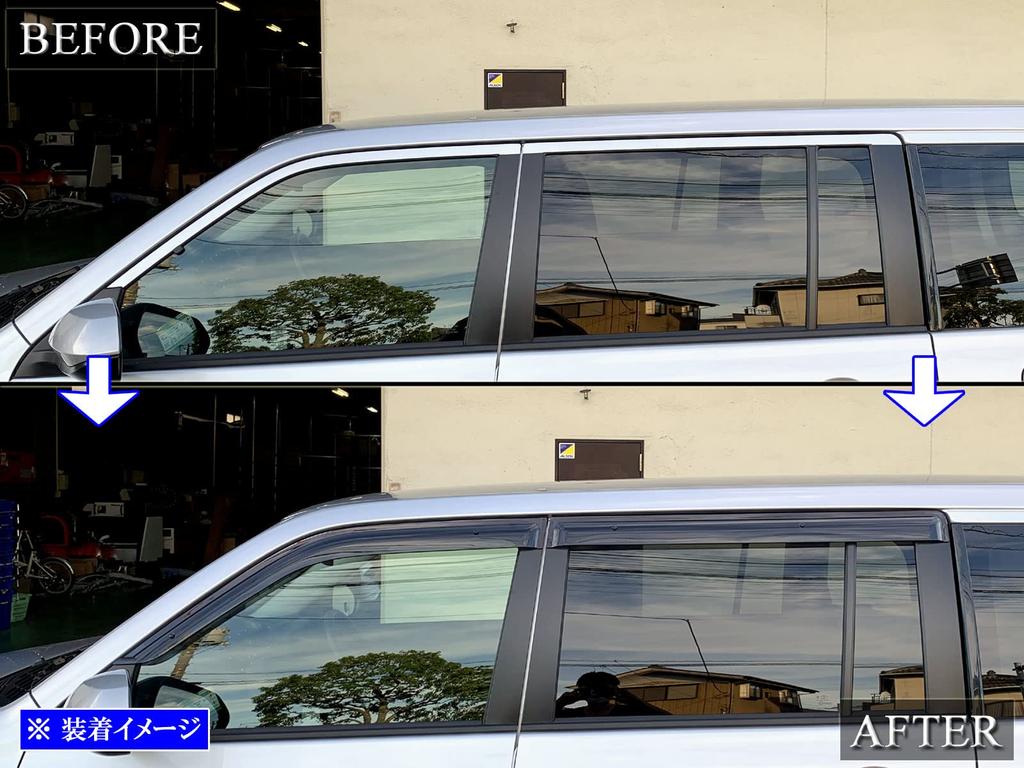 BRIGHTZ Premium Side Door Visors with Hardware for Toyota Succeed Van Fits and P165 160/165 (INJ-V-066) - NCP160V, NCP165V, NCP, NCP160, NCP165, P160,