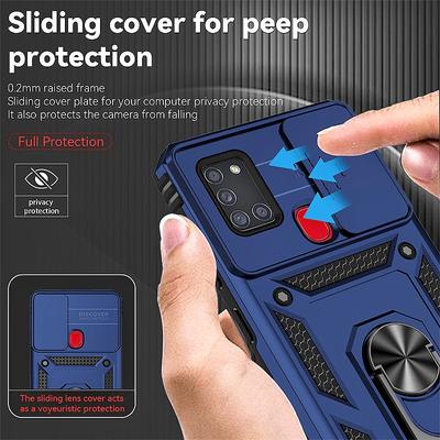 Pour Samsung A21s Étui Support Bague Magnétique Armure Coque Arrière Pour Samsung Galaxy A21S A 21s A21 s Protection Objectif Caméra Fundas