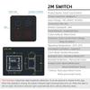 Indian Standard 12-Gang Smart WiFi Wall Light Switch Touch Panel Supports Alexa Google Assistant 16A 240V 234x152mm Size for Tuy