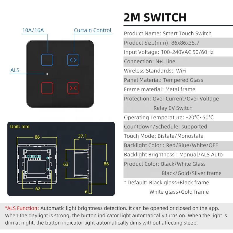 Indian Standard 12-Gang Smart WiFi Wall Light Switch Touch Panel Supports Alexa Google Assistant 16A 240V 234x152mm Size for Tuy