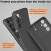 Case -BOOLING - for Samsung Galaxy A15 5G - Matte Black - Silicone Protection - 2 Tempered Glasses