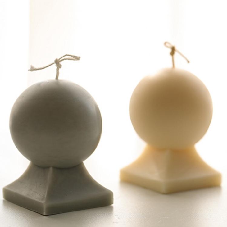 Candle Mould Resin Casting Molds DIY 3D Silicone Mould Ball-Shaped Candle Molds