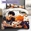 Haikyuu Pattern Bedding Quilt Set  Home Decoration  Gift (1 * Duvet Cover + 2 * Pillowcase  Without Core)