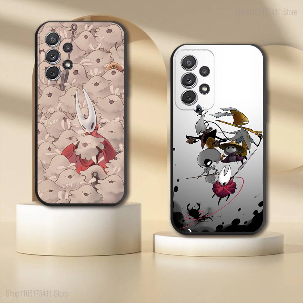 Cool H-Hollow Knight New Phone Case For Samsung S 26,25,24,23,22,30,21,10,9,Ultra,Plus,Lite,FE,4,5G Black Soft Case