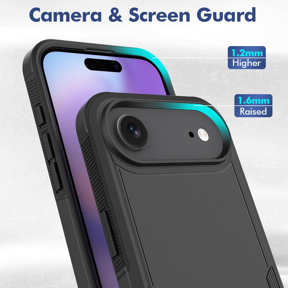For iPhone 17 Air Case 2 In 1 PC+TPU Shockproof Phone Cover