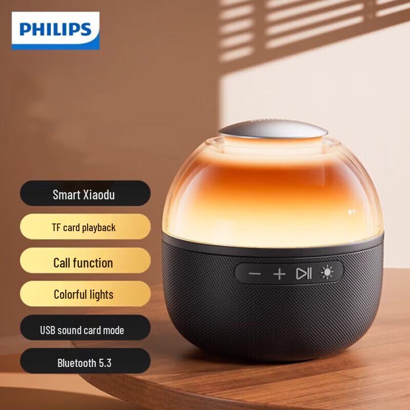Haut-parleur Bluetooth de bureau Philips TAS2009 avec éclairage d'ambiance
