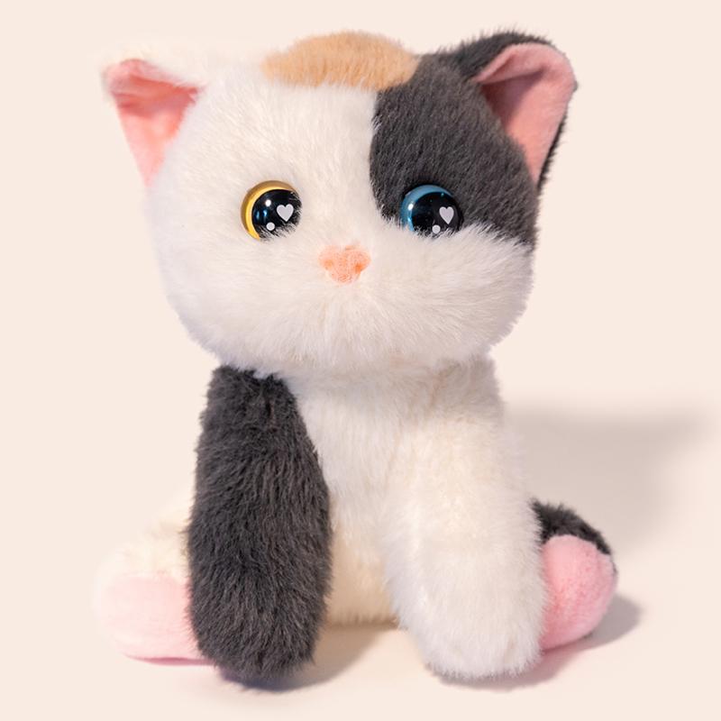 Cute Cat / Fox Plush Toys Squirrel Cartoon Animal Baby Accompany Doll Desk Ornaments Series Sweet Birthday Gift For Kids Friends