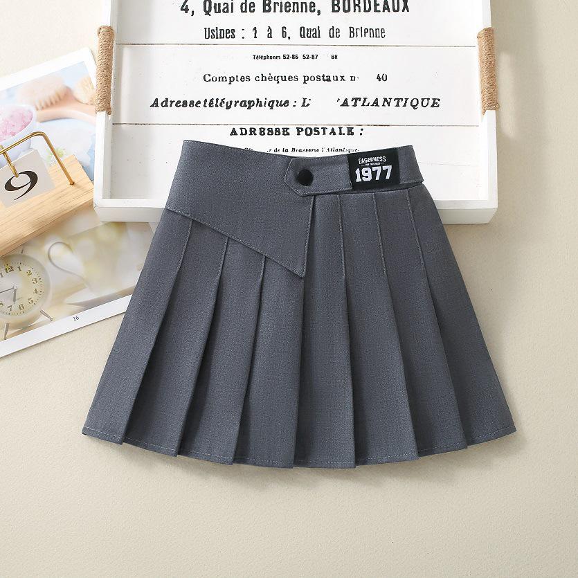 

Юбка-плиссе для девочек весна/осень 2025 г.: Маленькая девочка в стиле вестерн-колледж JK Size 120 (fits around 110cm)