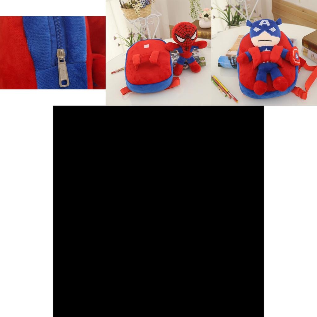 The Avengers Spiderman Captain America Batman Plush Backpack For Kids Durable And Safe
