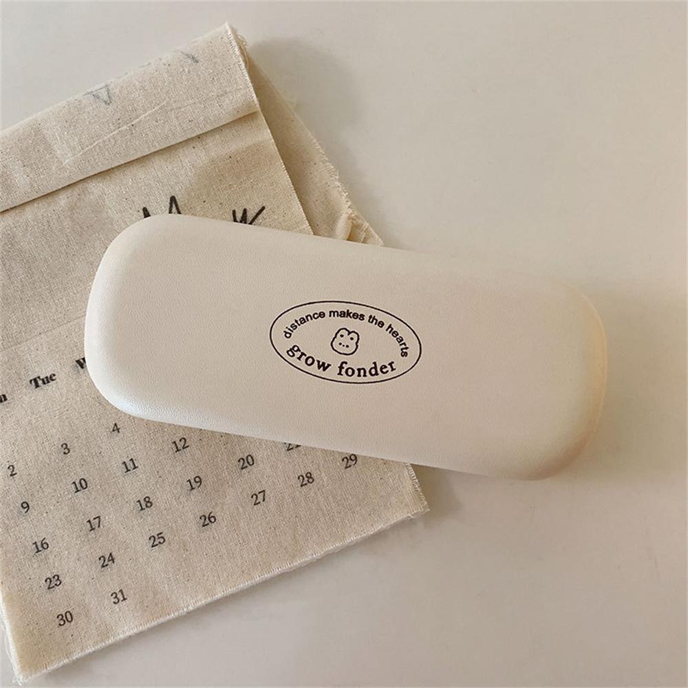 PU Leather Case Imitation Pressed Myopia Glasses Case Eyewear Accessories Small-sized Portable Glasses Case For Everyday Use