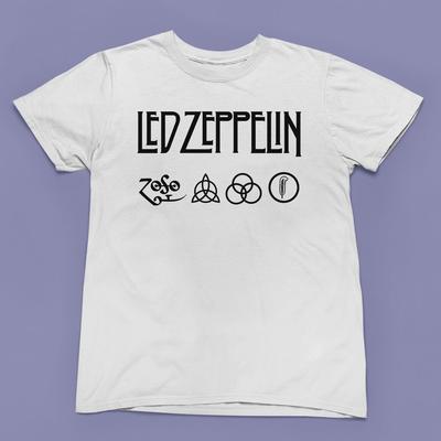 Led Zeppelin Logo Graphic T-Shirt  Iconic SymbolsMen's  Women's Tee Unisex T-Shirt