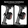 Type-C Powered Bicycle LED Safety Light Rechargeable Bright Red Warning Light Compact Design Easy Install for Night Riding