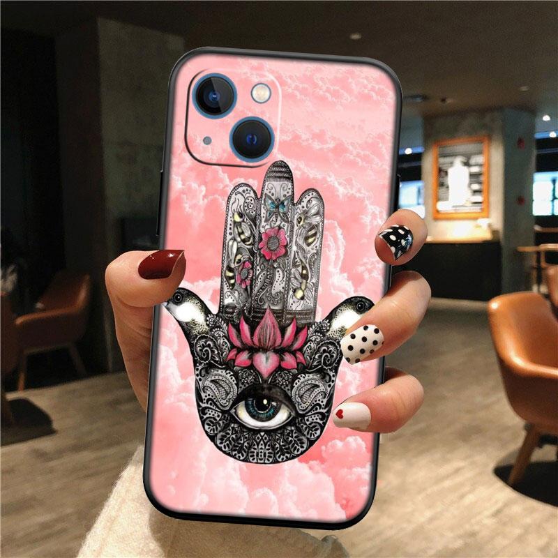 Hamsa Hand Amulet Psychedelic New High-End Shell Phone Case for OPPO A3 Pro A72 A74 A76 A77 A77S A78 A79 A94 A95 A18 A40M A58