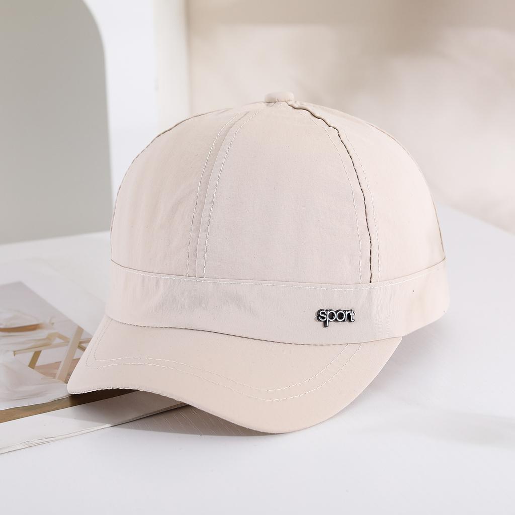 Summer Quick-drying and Breathable Baseball Cap, Simple Solid Color Short Brimmed Beanie, Outdoor Sun Protection Hat