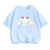 Cinnamoroll Cartoon Sanrio T-shirt Kids 3-14Y Boys Clothes Girls Summer Casual Tops Wear