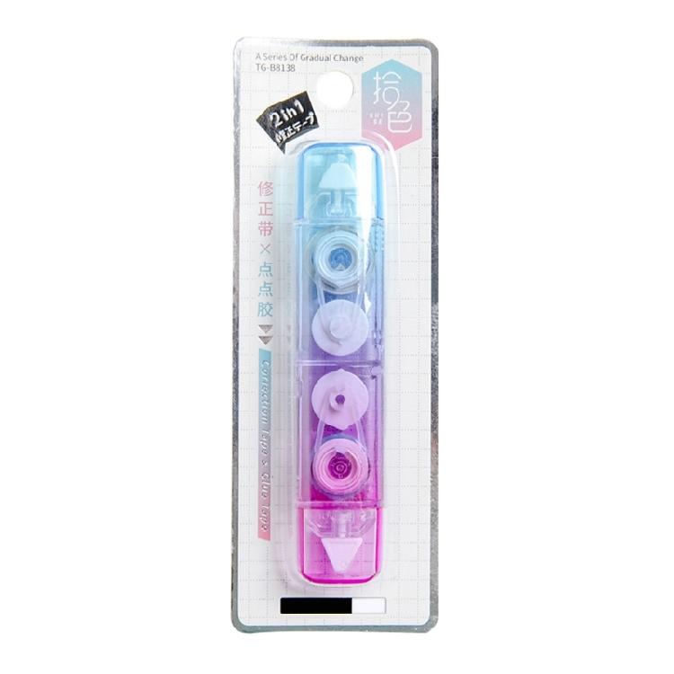 

White Out Correction Tape Two-in-One Correction Tape and Dots Glues for Students 1
