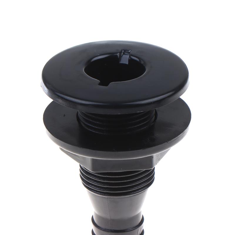 Marine Boat Abs Plastic Thru Hull Fitting Connector For 5/8, 3/4,1,1‑1/8 In Hose Boat Drain Outlet Bilge Pump Plumbing Fittings