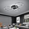Nordic LED Round Ceiling Lamp - Modern Minimalist Ring Design for Living Room, Bedroom, or Study.